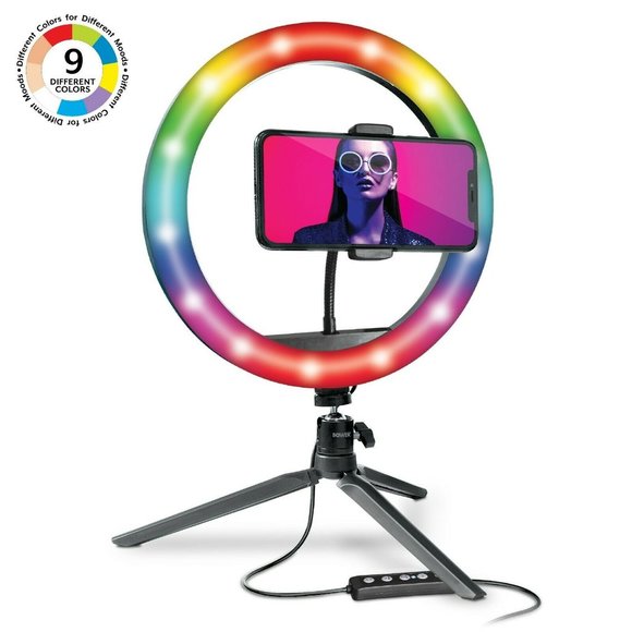 10" RGB Selfie Ring Light Studio Kit with Special Effects new in box - Picture 11 of 11